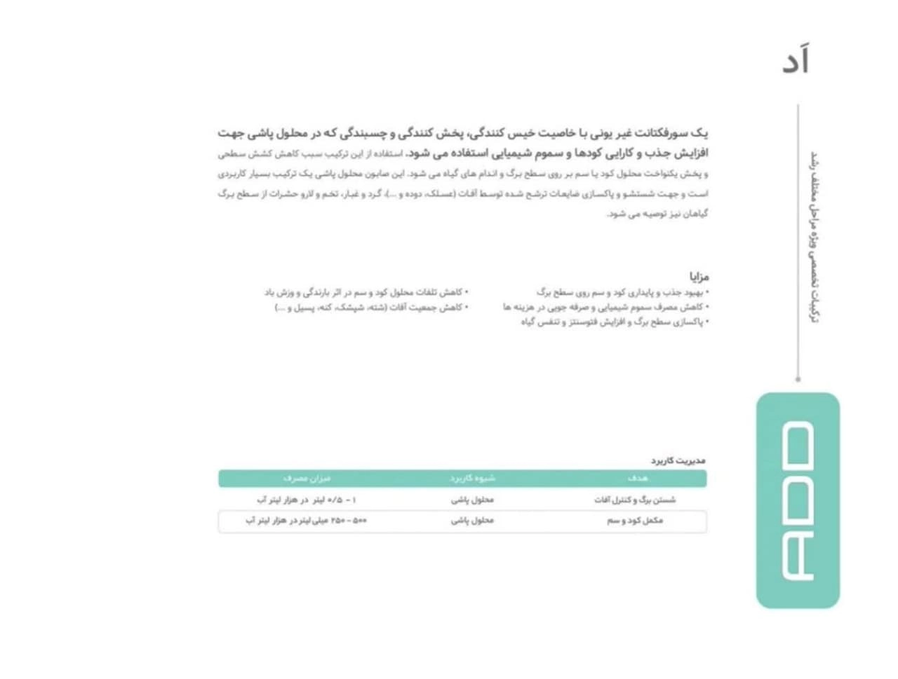 مکمل کود و سم مایع اد ایکس گرین آمریکا - 1 لیتری